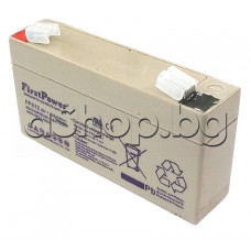 Оловно-киселинен акумулатор-необслужваем ,6V/1.3Ah,97x24x51mm,FirstPower FP612