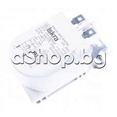 Вход шумоподтискащ филтър с 4- извода x 6.35mm,0.1uF+2x27nF+1.0Mom,16A,250V,50Hz за авт.пералня ,Siemens WM14E194/01 ,Bosch