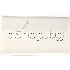 Стъклен рафт xx mm с пластмасови лайсни за хладилник, Indesit I55T0 412W,Whirlpool ,Ariston