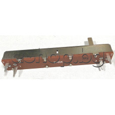 Потенциометър-100кom,моно линеен плъзгач,L88xB12.8xH11mm за печатен монтаж,B100K