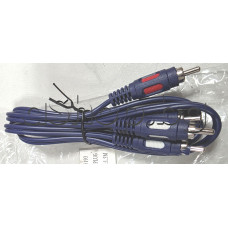 Кабел 2-чинча мъжки към 2-чинча мъжки (RCA to RCA) ,нормални вариант 1.5м ,YY5193