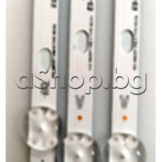 Светодиодни ленти к-т 3 бр.(2A+1B,x 8/7 LED) за подсветка на LCD(VS395UNDC-2D-N12) телевизор,Telefunken 40FB4000,Vestel
