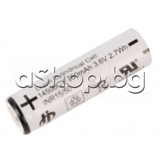 Акумулаторна Li-ion батерия-R6,AA,3.7V/750mAh,2.7Wh ,d14x49mm,плоска без контактни пластини,Highpower 14500CY,Braun