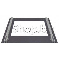 Външно стъкло xx mm к-т с метални водачи за фурна на готварска печка,Amica,Hansa BOES68465, type: 5191 ,10142.3ETSDHBQS EU