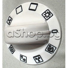 Врътка(бяла) d49xH24mm(за ос d6mm)за режимите 0+9 на фурна от готварска печка, Gorenje ,Korting