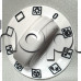 Врътка(бяла) d49xH24mm(за ос d6mm)за режимите 0+9 на фурна от готварска печка, Gorenje ,Korting