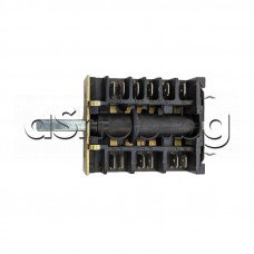 Ключ 6(0+5) такта 12-извода 250VAC/16A за фурна готварска печка с грил,Prodigy ,Italiana