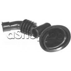 Долен гофриран маркуч d70mm от казана  към помпата на пералня, Indesit KLB12TXBK,Ariston AR1268TXNL,Whirlpool MLI1200X