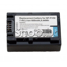 Батерия-алтернативна  NP-FV50  infoLithiun H-type 7.4V/600-700mAh/4.44Wh ,ActiFORCE за видеокамера,SONY DCR-SR36