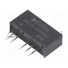 IC,Isolated Module DC DC Converter 2 Output 15V -15V 34mA, 34mA 4.5V - 5.5V Input ,7-SIP ,Aimtec AM1DS-0515DJZ IC,Isolated Module DC DC Converter 2 Output 15V -15V 34mA, 34mA 4.5V - 5.5V Input ,7-SIP ,Aimtec AM1DS-0515DJZ