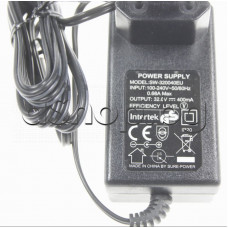 Адаптор-зарядно SW-320040EU ,32VDC/0.4A ,с букса d5.5/2.1mm за прахосмукачка ,Bosch ,Siemens,Gorenje ,Hisense,Nilfisk Адаптор-зарядно SW-320040EU ,32VDC/0.4A ,с букса d5.5/2.1mm за прахосмукачка ,Bosch ,Siemens,Gorenje ,Hisense,Nilfisk