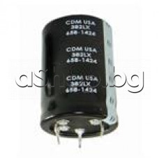 33300uF/80V,Електролитен кондензатор радиален тип snap-in ,series 382LX,d50x92mm,-40 ...+85°C,Cornell Dubilier / Knowles 382LX333M080B092VS