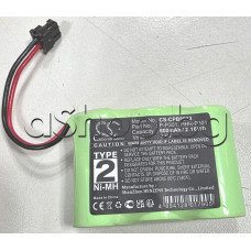 3.6V/600mAh/2.16Wh,NiMH-акумулаторна батерия CS-CPB8013 за безжичен телефон с кабел и куплнг 43x31x15mm,Cameron Sino P-P301,HHR-P301