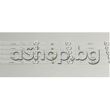 Светодиодни ленти к-т 5 бр. (10-LED-6V 545/544mm за подсветка на 55'- LCD-panel CX.D5500802 за телевизор ,Arielli LED-55Z1UHD Smart и др.подобни