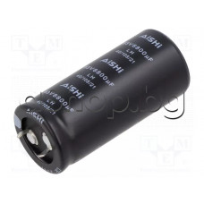 6800uF/63V,Електролитен кондензатор радиален тип ELH ,d25x55mm,-40..+105°C,snap-in, Aishi ELH1JM682P55KT 6800uF/63V,Електролитен кондензатор радиален тип ELH ,d25x55mm,-40..+105°C,snap-in, Aishi ELH1JM682P55KT