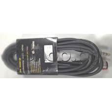 Кабел удължител прав ,professional audio cable 6.35мм жак-мъжки  към женски жак 6.35mm с дължина 5м.