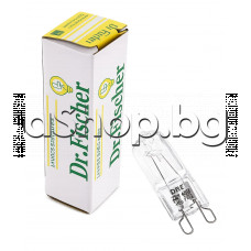 Крушка-лампа  халогенна 40W 230VAC, 300°C,с цокъл G9,500-600lm  за фурна на готварска печка, AEG,Electrolux,Zanussi,Bosch ,Siemens