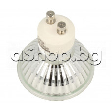 Халогенна крушка с рефлектор тип луничка 230V/50W,цокъл GU10,d50mm ,Philips,Amica ,Silverline