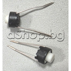 Микробутон Tact Switch - кръгъл d6.1xH3.5 с бутон d3.1x1.0mm с два извода за CD player Pioneer CDJ-1000,CDJ-200